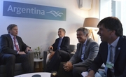 Mauricio Macri con el presidente de Cargill, David MacLennan.