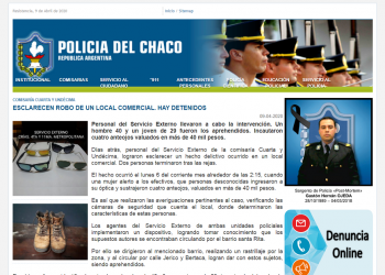 Resistencia: esclarecen robo de un local comercial. Hay detenidos
