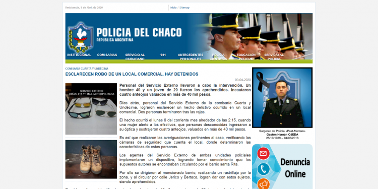 Resistencia: esclarecen robo de un local comercial. Hay detenidos