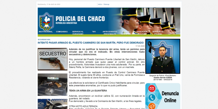 Intentó pasar armado el puesto caminero de San Martín, pero fue demorado