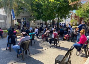 Con un gran operativo el gobierno del Chaco logru00f3 organizar la asistencia a bancos y cajeros de manera segura