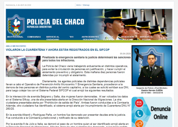 Resistencia: violaron la cuarentena y ahora estu00e1n registrados en el SIFCOP