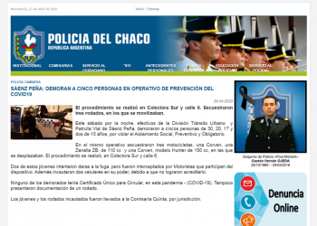 Sáenz Peña: demoran a cinco personas en operativo de prevención del COVID19