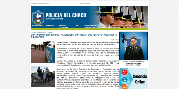 Chaco: continúan operativos de prevención y control del aislamiento obligatorio por el COVID-19