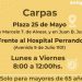 Campaña de vacunación antigripal: continúa con postas en lugares abiertos