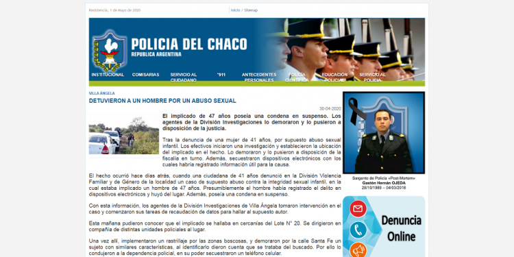 Villa Ángela: detuvieron a un hombre por abuso sexual (2)