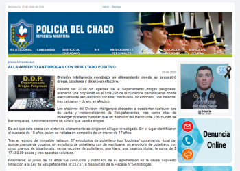 Barranqueras: Lo agarraron con 67 bochitas de cocaína y marihuana