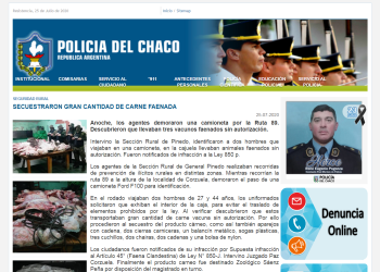 Corzuela: Secuestraron gran cantidad de carne faenada