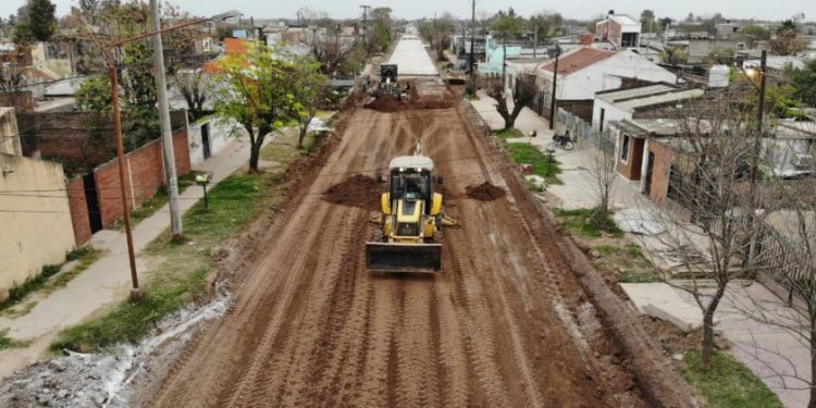 Vialidad provincial avanza con el proyecto de pavimento urbano en Charata