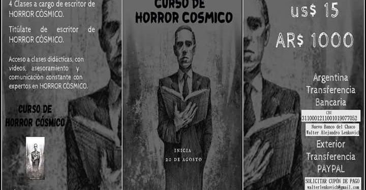 Abren inscripciones para curso de escritura de horror cósmico
