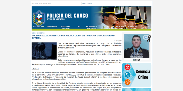 Múltiples allanamientos por producción y distribución de pornografía infantil