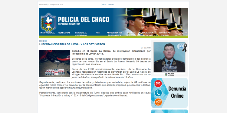 La leonesa: llevaban cigarrillos ilegales y los detuvieron