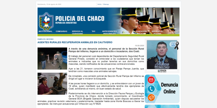 Pampa Del Infierno: agentes rurales recuperaron animales en cautiverio