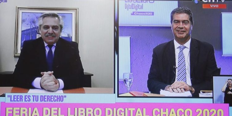Feria del libro digital: con el conversatorio de Alberto Fernández y Capitanich, comenzó el ciclo “ideas y libros para pensar la pospandemia”
