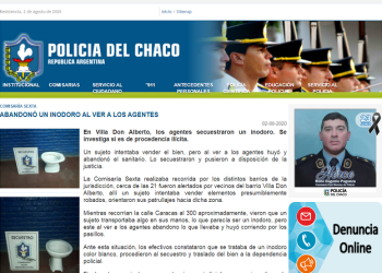 Comisaría Sexta: abandonó un inodoro al ver a los agentes