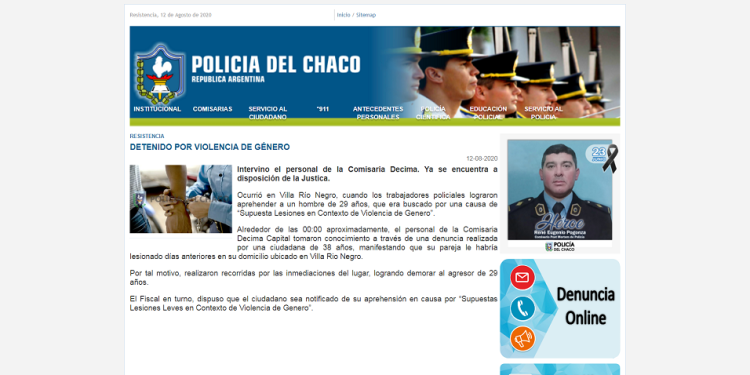 Resistencia: detenido por violencia de género