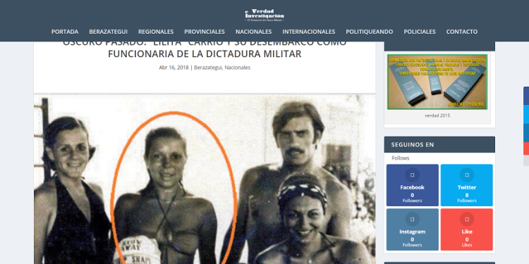 “Lilita” Carrió tenía relaciones carnales con la sangrienta dictadura militar