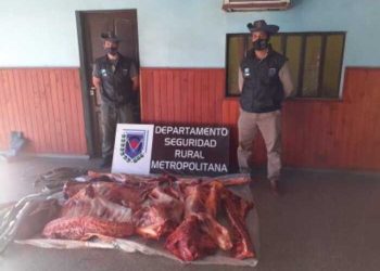 Dos personas terminaron detenidas por faenar un animal sin permiso