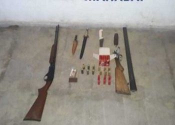 Secuestraron armas y cuchillos de una camioneta que circulaba por una zona rural