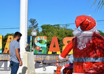 Se comienza a vivir espíritu navideño en Barranqueras: Municipio decoró puntos claves de la ciudad