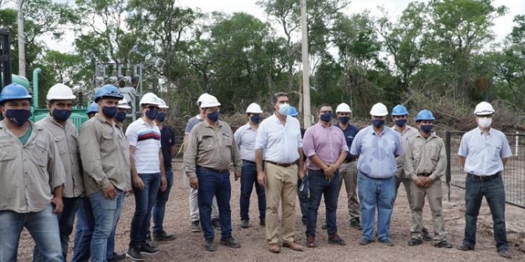 Capitanich inauguró histórica obra de interconexión eléctrica a Pampa Almirón