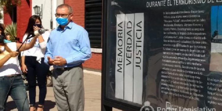Pedrini participó de la inauguración del primer espacio de la Memoria en el interior de la provincia