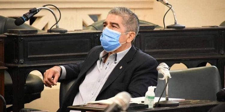 El diputado Juan Carlos Ayala en el encuentro de legisladores de Chaco y Corrientes