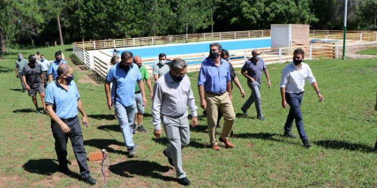 Capitanich recorrió las obras de infraestructura en la Asociación Mutual del Círculo de Oficiales del Chaco