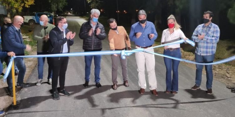 Habilitaron obra vial en el acceso principal a Laguna Blanca