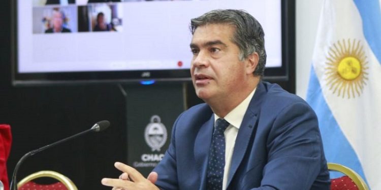 Capitanich firmó la agenda para la finalización de la obra de alta tensión Rincón Santa María – Puerto Bastiani