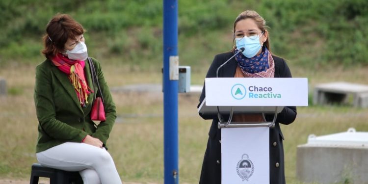 Magda Ayala participó de la inauguración de una nueva obra junto a Cafiero, Katopodis y el gobernador Capitanich