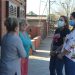 Magda Ayala recorrió y compartió con los vecinos el comienzo de la obra sobre la calle Guido Spano