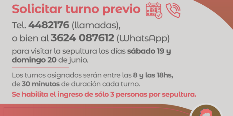 Barranqueras: El Cementerio informa los protocolos vigentes para el “Día del Padre”