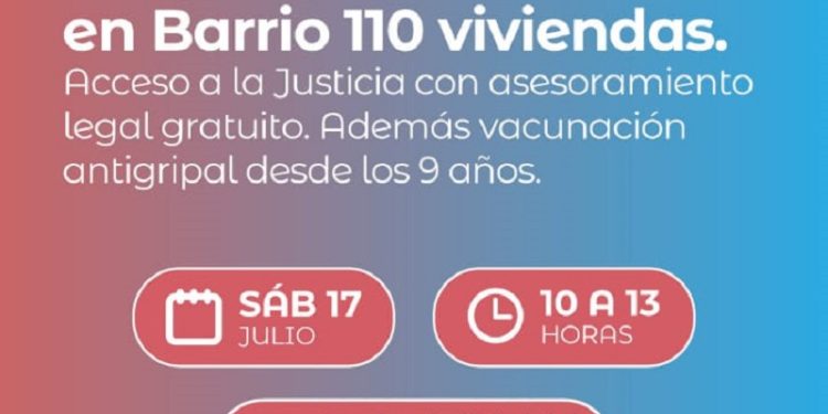 Este sábado 17 nuevo gran operativo de salud y acceso a la justicia en Barranqueras