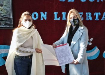 Magda Ayala es la madrina de la E.E.P N954 “Juan Domingo Perón”