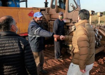 Conectividad vial: Capitanich recorrió los avances de obra en la Ruta Provincial N° 56