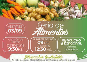 Viernes de feria sustentable y de alimentos en Barranqueras