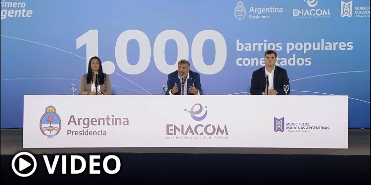 Enacom celebró el alcance del programa “1.000 barrios populares conectados”