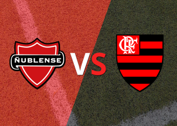 Inicia el partido entre Ñublense y Flamengo