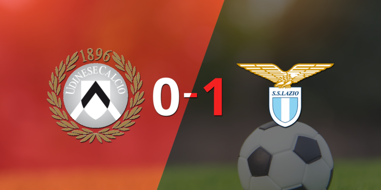 Lazio derrotó a Udinese 1 a 0