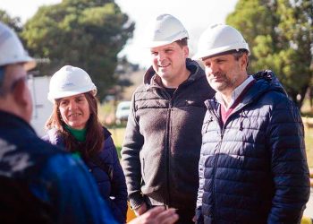 Raverta, Cheppi, y Ciano visitaron la obra del Gasoducto de la Costa