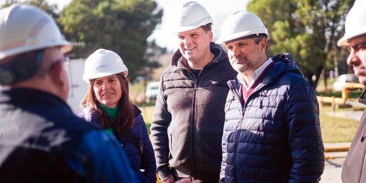 Raverta, Cheppi, y Ciano visitaron la obra del Gasoducto de la Costa