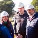 Raverta, Cheppi, y Ciano visitaron la obra del Gasoducto de la Costa