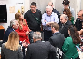 El Presidente saludó a la prensa acreditada en Casa Rosada por el Día del Periodista