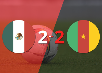 En un emocionante partido, México y Camerún empataron 2-2
