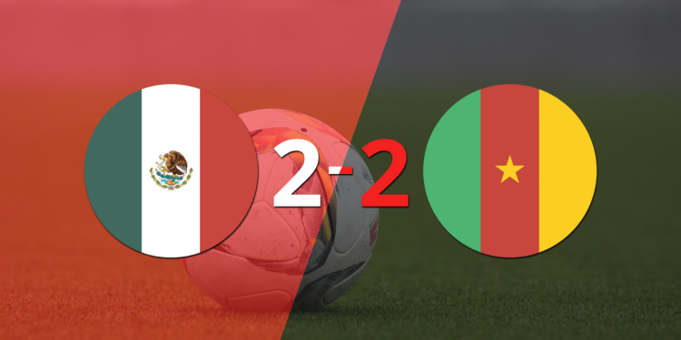 En un emocionante partido, México y Camerún empataron 2-2