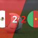 En un emocionante partido, México y Camerún empataron 2-2