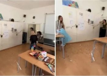 Quisieron sorprender a su profesora pero un error en el cálculo casi provoca una tragedia
