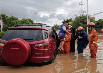 Alerta roja por tifón: el norte de China se prepara para la llegada de Doksuri