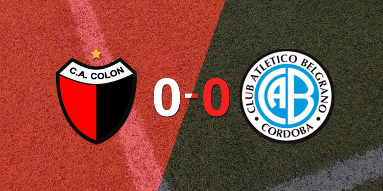 Colón y Belgrano no se sacaron ventaja y terminaron sin goles
